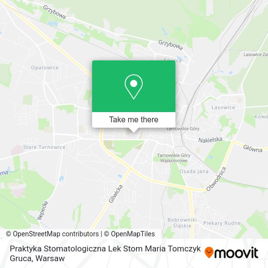 Praktyka Stomatologiczna Lek Stom Maria Tomczyk Gruca map