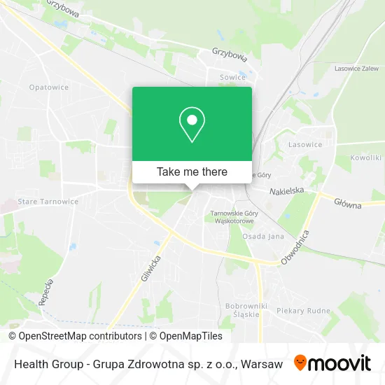 Карта Health Group - Grupa Zdrowotna sp. z o.o.