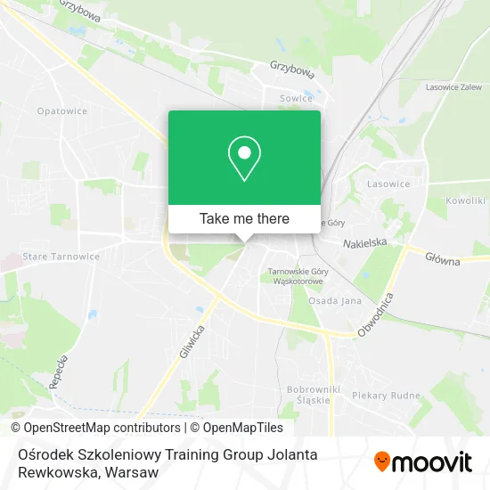 Карта Ośrodek Szkoleniowy Training Group Jolanta Rewkowska