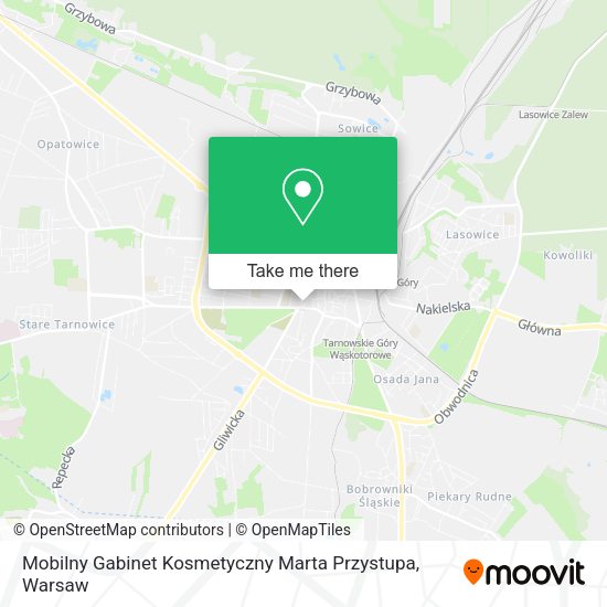 Mobilny Gabinet Kosmetyczny Marta Przystupa map