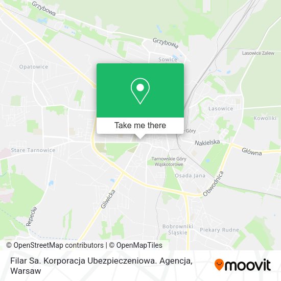 Filar Sa. Korporacja Ubezpieczeniowa. Agencja map