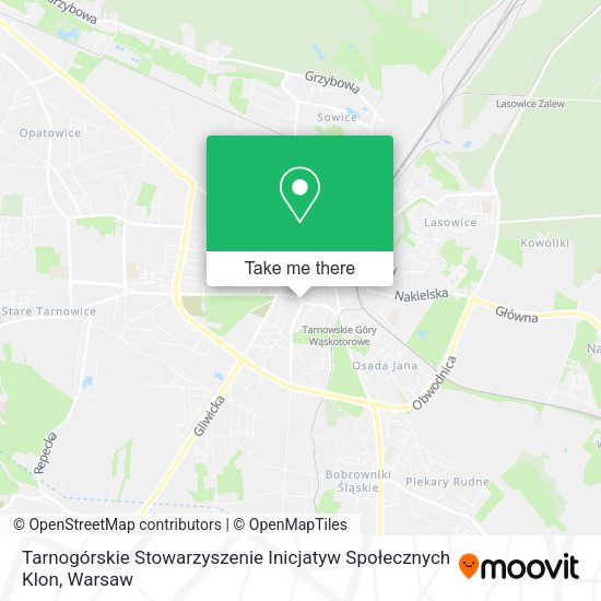 Tarnogórskie Stowarzyszenie Inicjatyw Społecznych Klon map