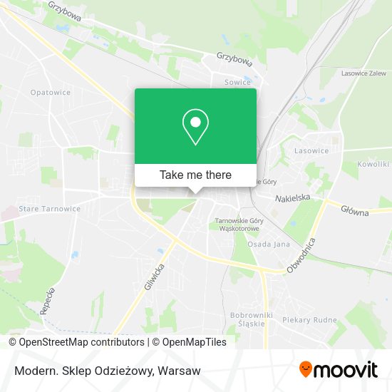 Modern. Sklep Odzieżowy map