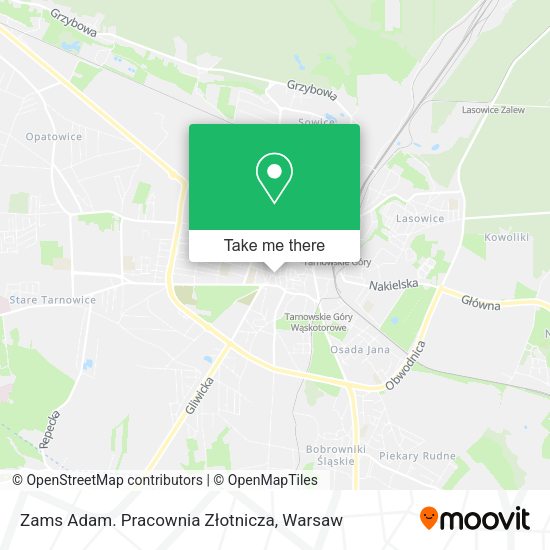 Zams Adam. Pracownia Złotnicza map