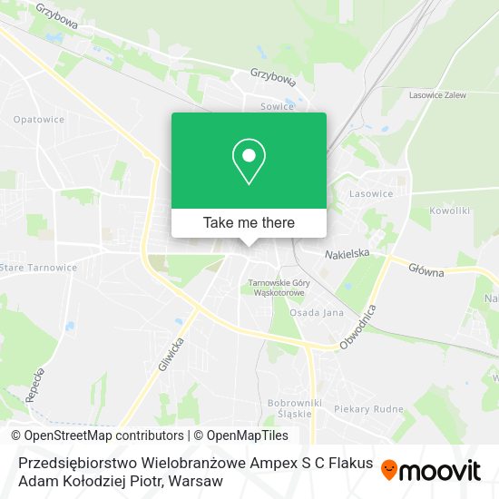 Przedsiębiorstwo Wielobranżowe Ampex S C Flakus Adam Kołodziej Piotr map