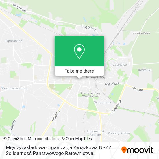 Międzyzakładowa Organizacja Związkowa NSZZ Solidarność Państwowego Ratownictwa Medycznego w Katowic map