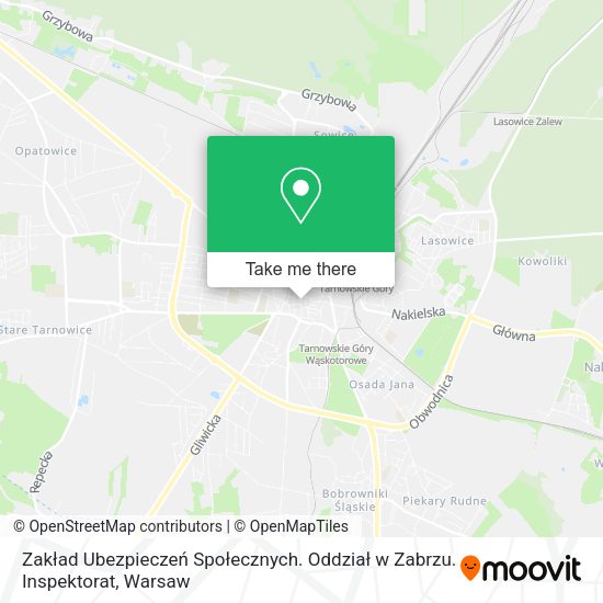 Zakład Ubezpieczeń Społecznych. Oddział w Zabrzu. Inspektorat map