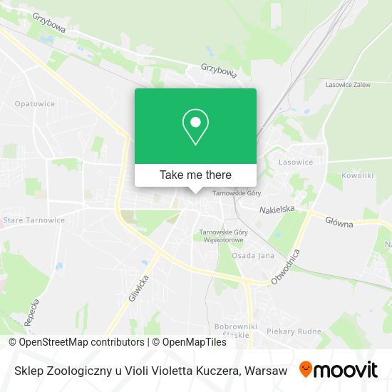 Sklep Zoologiczny u Violi Violetta Kuczera map