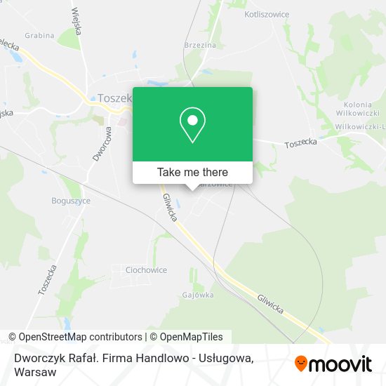 Dworczyk Rafał. Firma Handlowo - Usługowa map