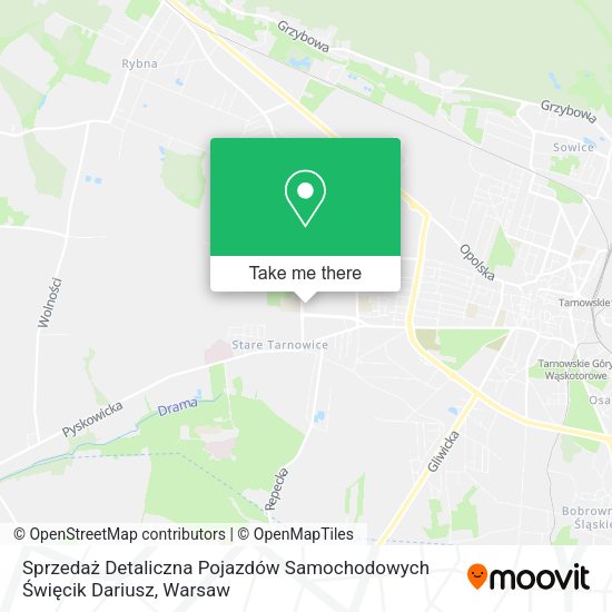 Sprzedaż Detaliczna Pojazdów Samochodowych Święcik Dariusz map