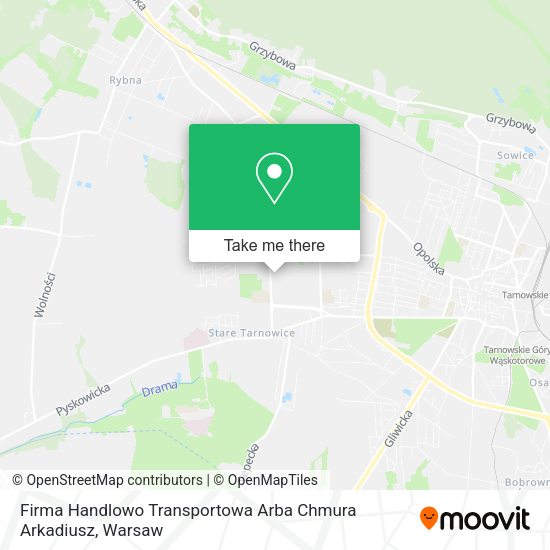 Firma Handlowo Transportowa Arba Chmura Arkadiusz map