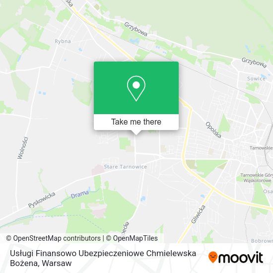 Usługi Finansowo Ubezpieczeniowe Chmielewska Bożena map