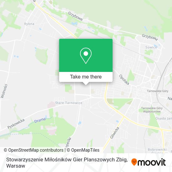 Stowarzyszenie Miłośników Gier Planszowych Zbig map