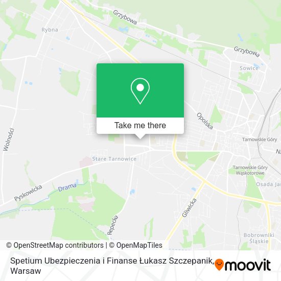 Spetium Ubezpieczenia i Finanse Łukasz Szczepanik map