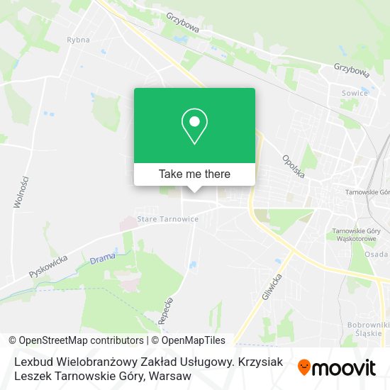 Lexbud Wielobranżowy Zakład Usługowy. Krzysiak Leszek Tarnowskie Góry map