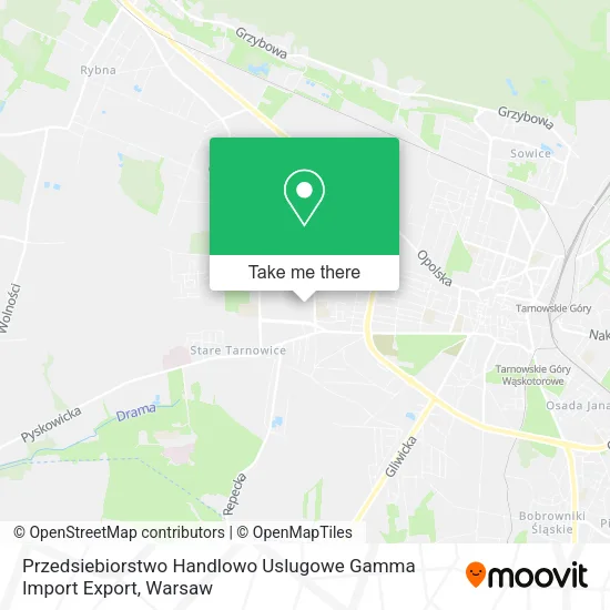 Карта Przedsiebiorstwo Handlowo Uslugowe Gamma Import Export