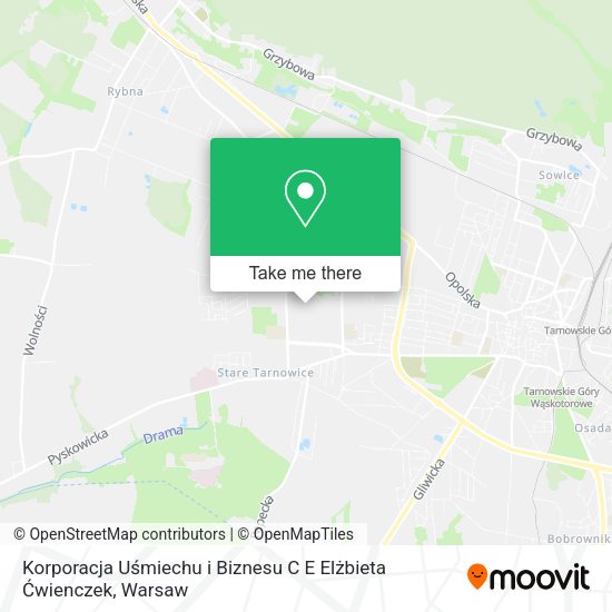 Korporacja Uśmiechu i Biznesu C E Elżbieta Ćwienczek map