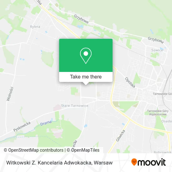 Карта Witkowski Z. Kancelaria Adwokacka