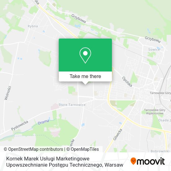 Kornek Marek Usługi Marketingowe Upowszechnianie Postępu Technicznego map