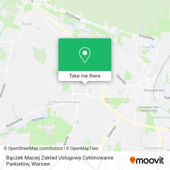 Bączek Maciej Zakład Usługowy Cyklinowanie Parkietów map