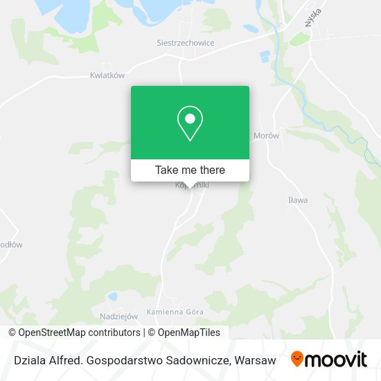 Dziala Alfred. Gospodarstwo Sadownicze map