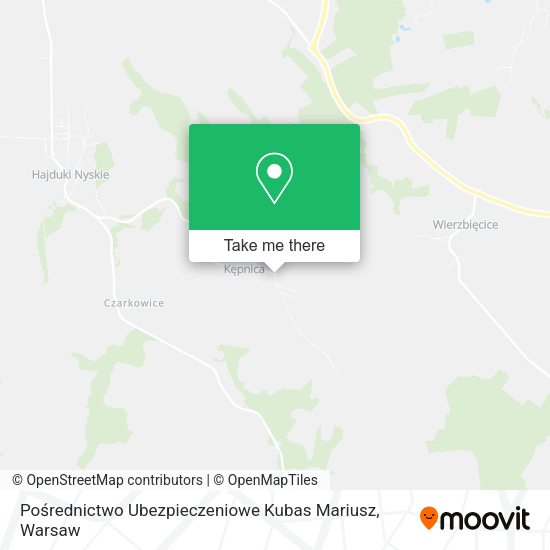 Pośrednictwo Ubezpieczeniowe Kubas Mariusz map