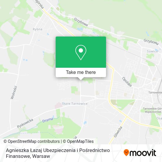 Agnieszka Łazaj Ubezpieczenia i Pośrednictwo Finansowe map