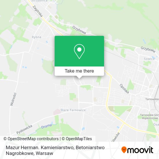 Mazur Herman. Kamieniarstwo, Betoniarstwo Nagrobkowe map