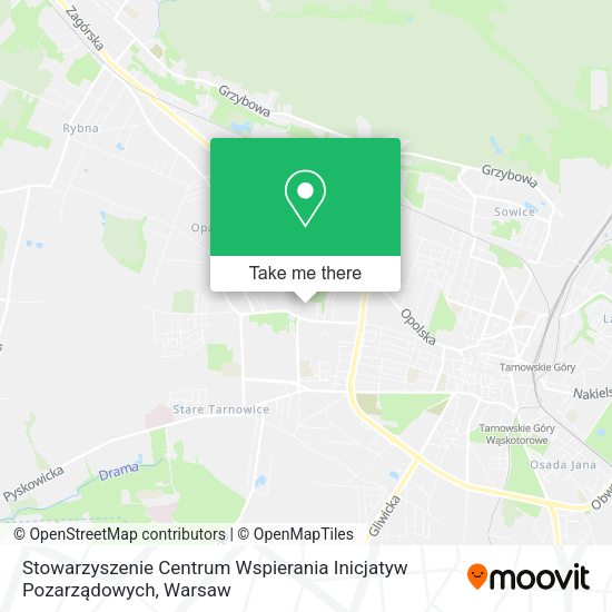 Stowarzyszenie Centrum Wspierania Inicjatyw Pozarządowych map