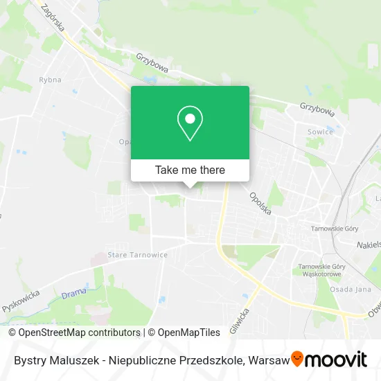 Карта Bystry Maluszek - Niepubliczne Przedszkole