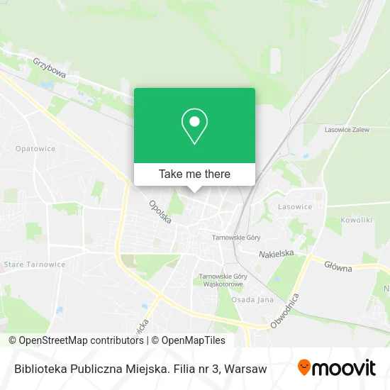 Карта Biblioteka Publiczna Miejska. Filia nr 3