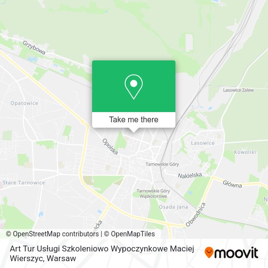 Art Tur Usługi Szkoleniowo Wypoczynkowe Maciej Wierszyc map