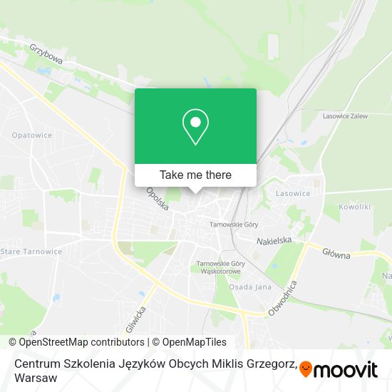 Centrum Szkolenia Języków Obcych Miklis Grzegorz map