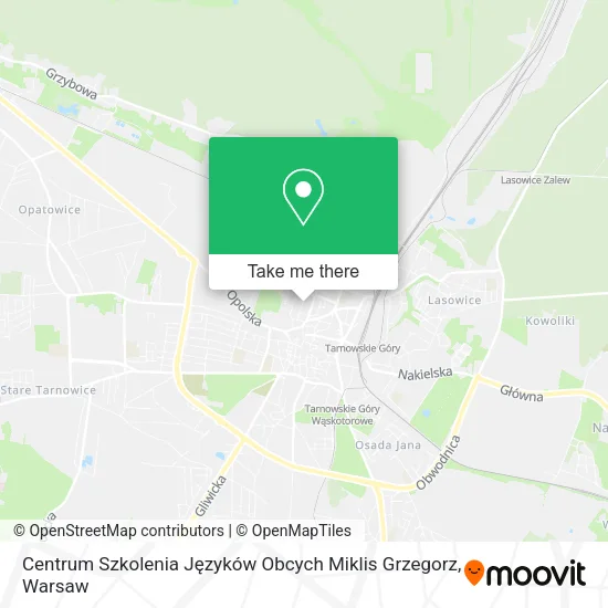 Карта Centrum Szkolenia Języków Obcych Miklis Grzegorz
