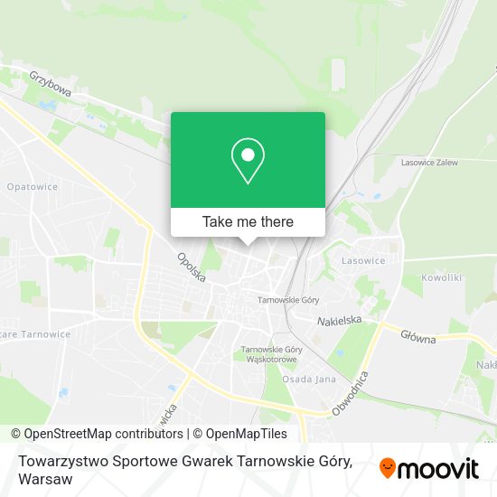 Towarzystwo Sportowe Gwarek Tarnowskie Góry map