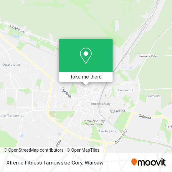 Xtreme Fitness Tarnowskie Góry map