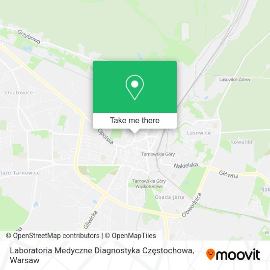 Laboratoria Medyczne Diagnostyka Częstochowa map