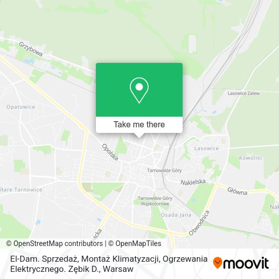 El-Dam. Sprzedaż, Montaż Klimatyzacji, Ogrzewania Elektrycznego. Zębik D. map