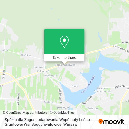 Spółka dla Zagospodarowania Wspólnoty Leśno-Gruntowej Wsi Boguchwałowice map