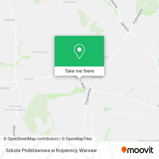 Szkoła Podstawowa w Kopienicy map