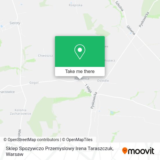 Sklep Spozywczo Przemyslowy Irena Taraszczuk map