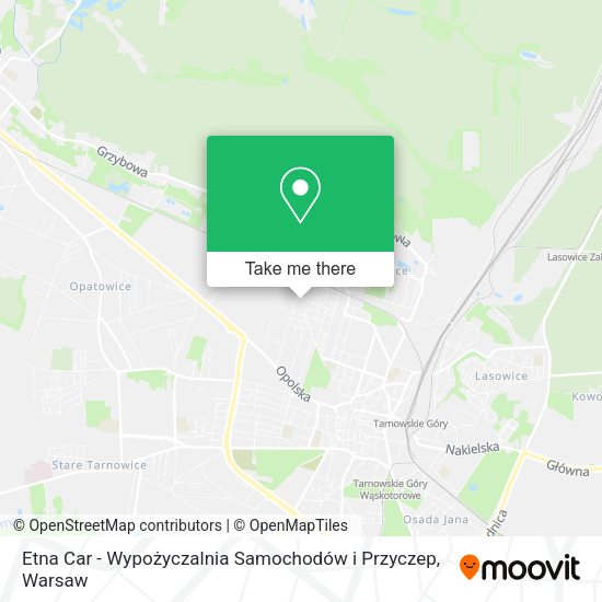 Etna Car - Wypożyczalnia Samochodów i Przyczep map