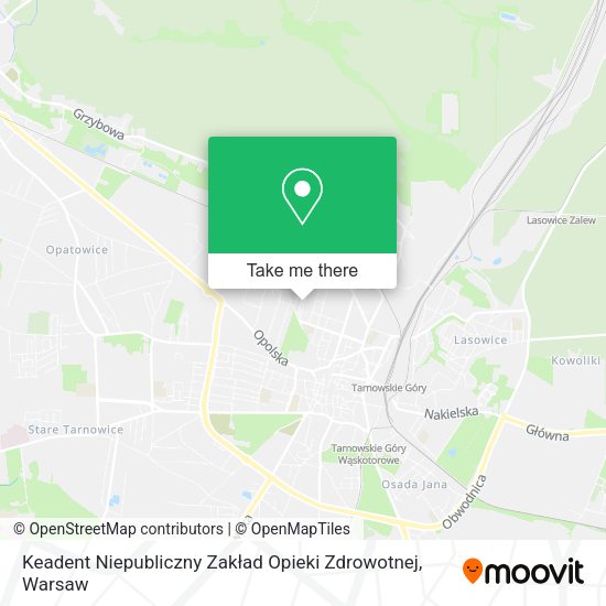 Keadent Niepubliczny Zakład Opieki Zdrowotnej map