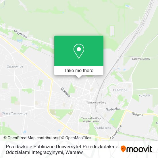 Przedszkole Publiczne Uniwersytet Przedszkolaka z Oddziałami Integracyjnymi map