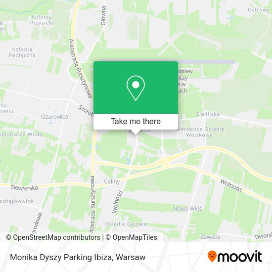 Monika Dyszy Parking Ibiza map