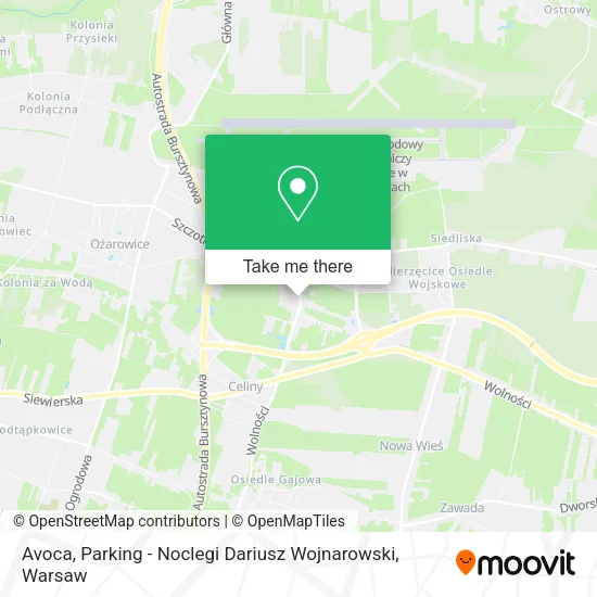 Карта Avoca, Parking - Noclegi Dariusz Wojnarowski