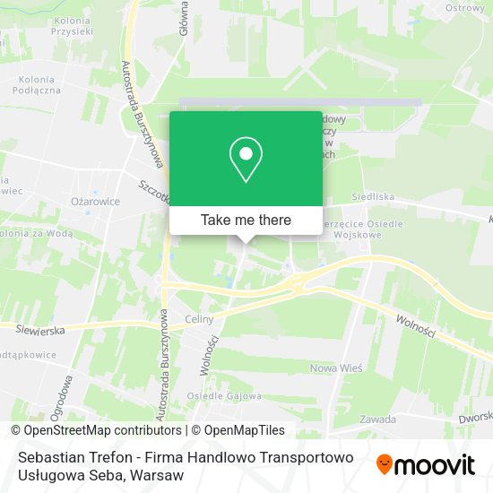 Sebastian Trefon - Firma Handlowo Transportowo Usługowa Seba map