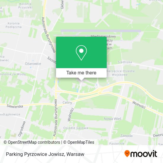 Карта Parking Pyrzowice Jowisz