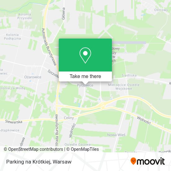 Карта Parking na Krótkiej