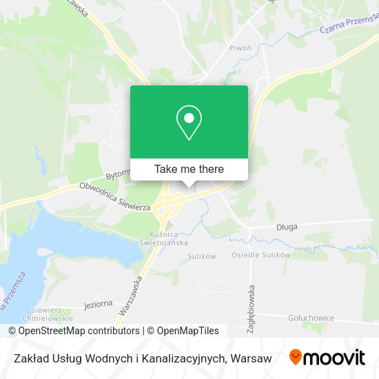 Zakład Usług Wodnych i Kanalizacyjnych map